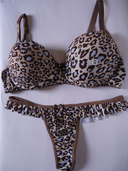 Conjunto onça azul c/ marrom